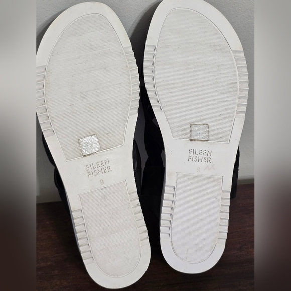 Eileen Fisher Hub Sandal In Black Women's Size 9 - Picture 10 of 12